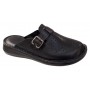 Saboti medicali dama din piele naturala de culoare neagra Med-Line RSY04N